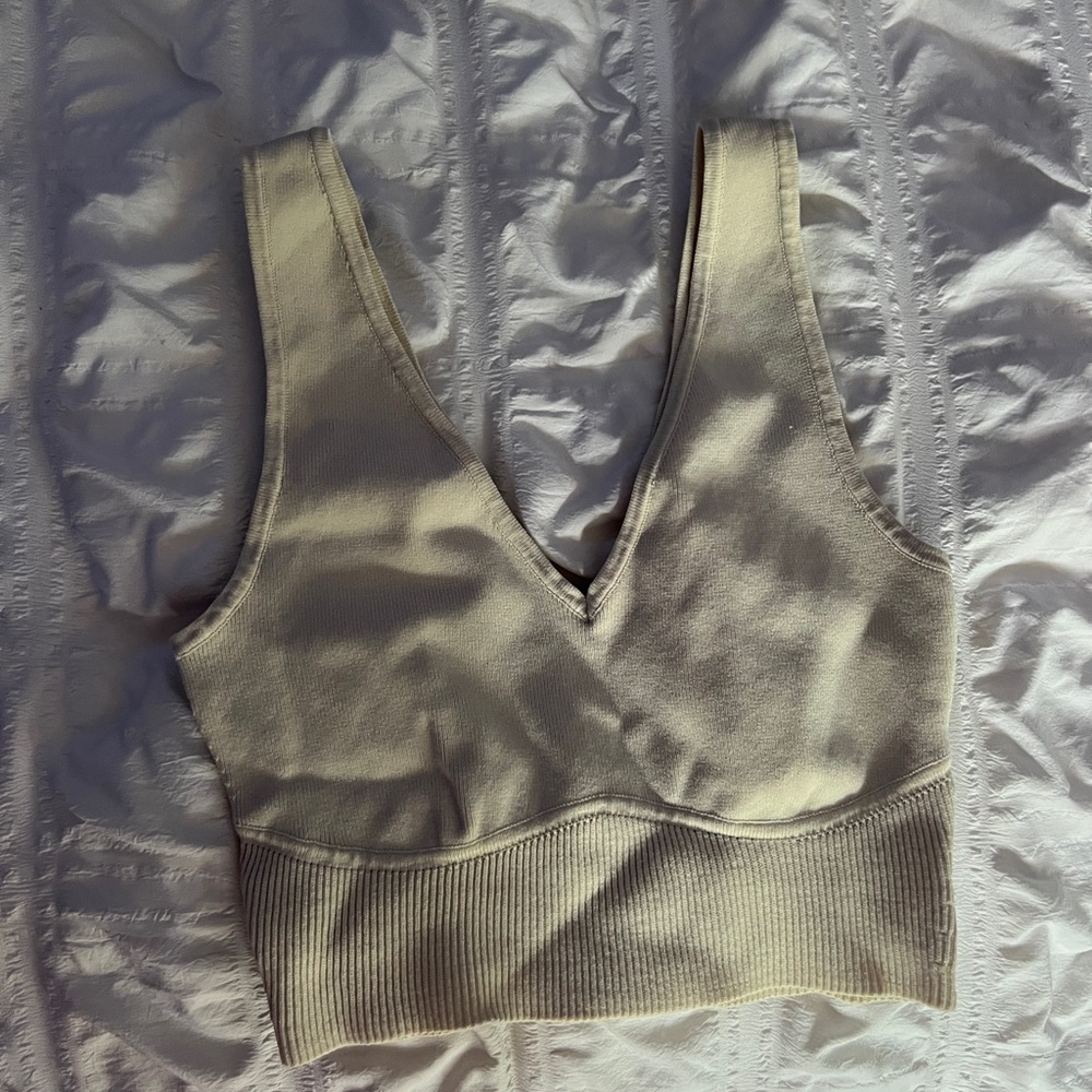 La Hearts Cream Tank Top